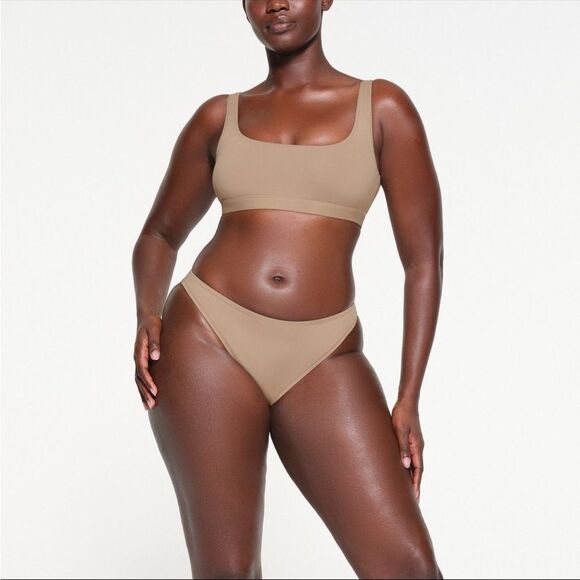 SKIMS NEW 3X Desert Swim Mid Coverage Bikini Bottom‎ - Picture 1 of 6